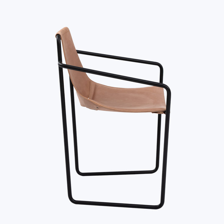 Apelle Leather Dining Armchair