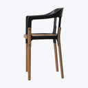 Steelwood Chair Black | Walnut