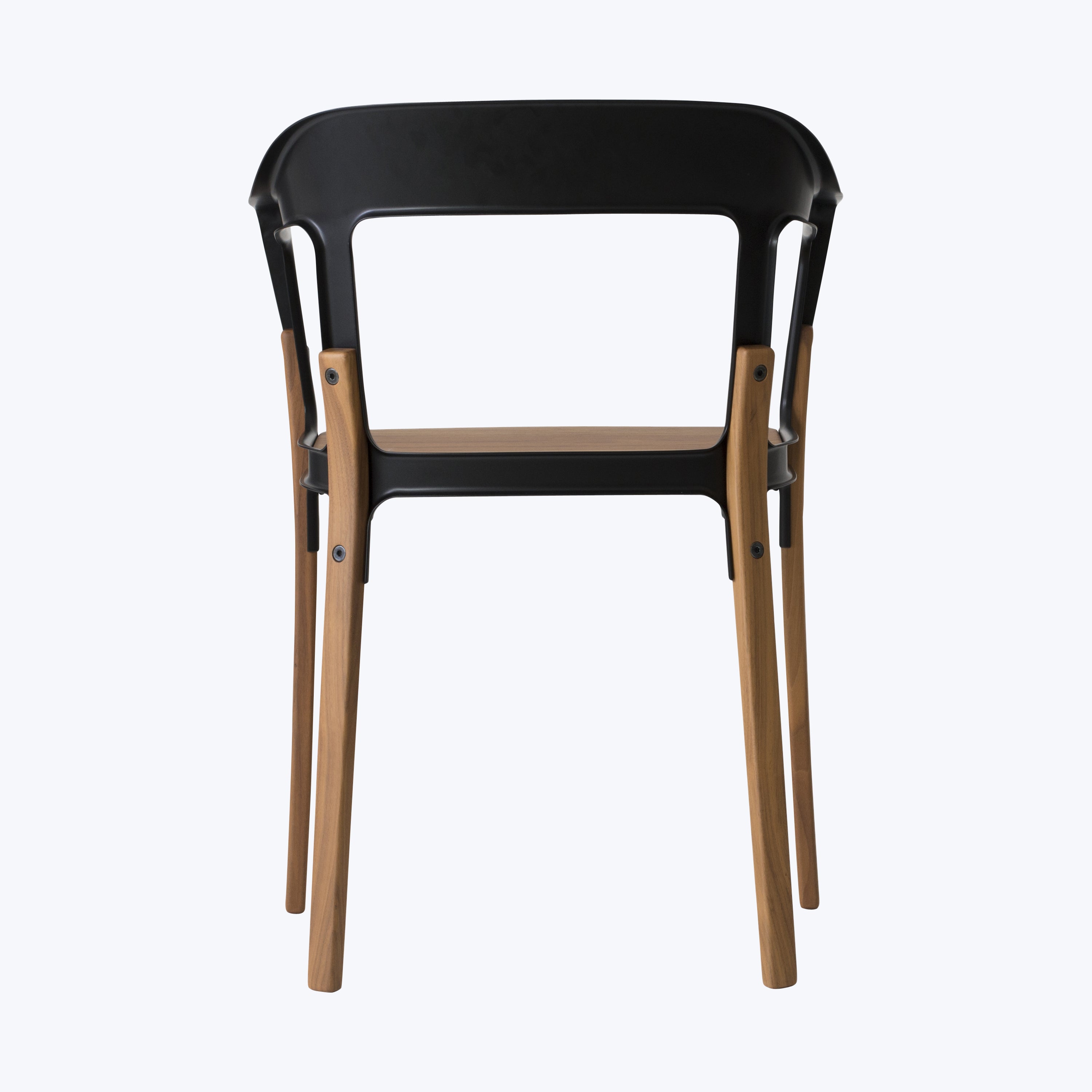 Steelwood Chair Black | Walnut