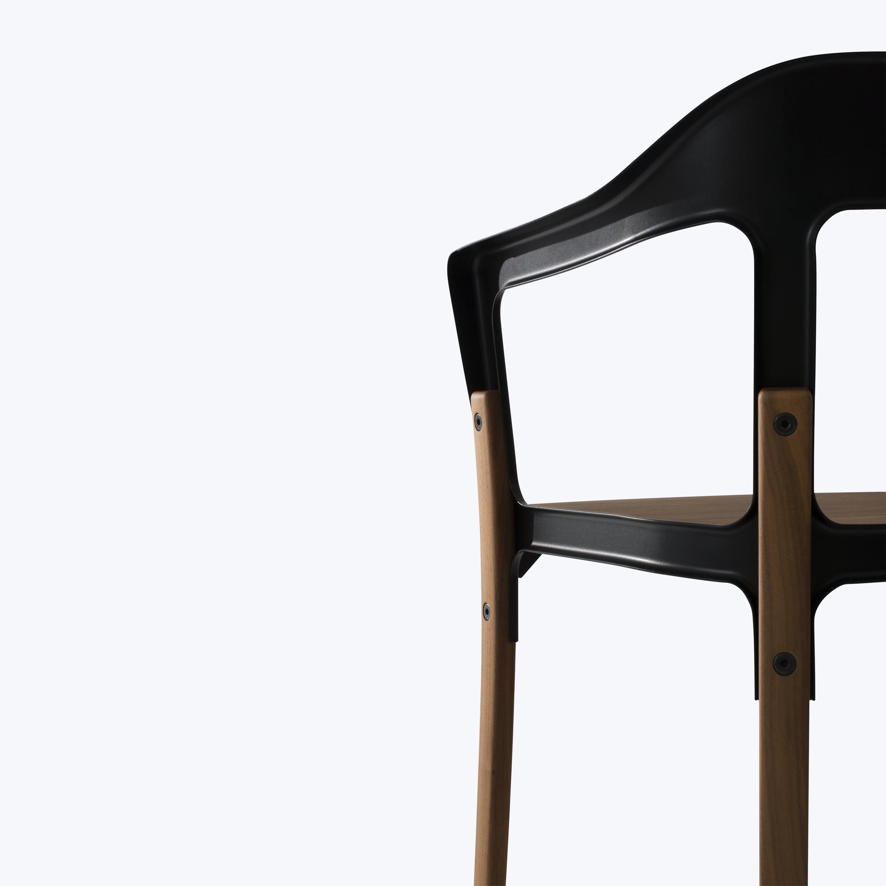 Steelwood Chair Black | Walnut