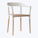 Steelwood Chair White | Beech