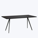 Baguette Dining Table Dark Oak | Black