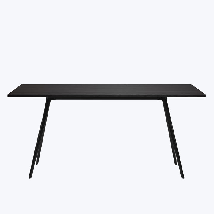 Baguette Dining Table Dark Oak | Black