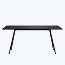 Baguette Dining Table Dark Oak | Black