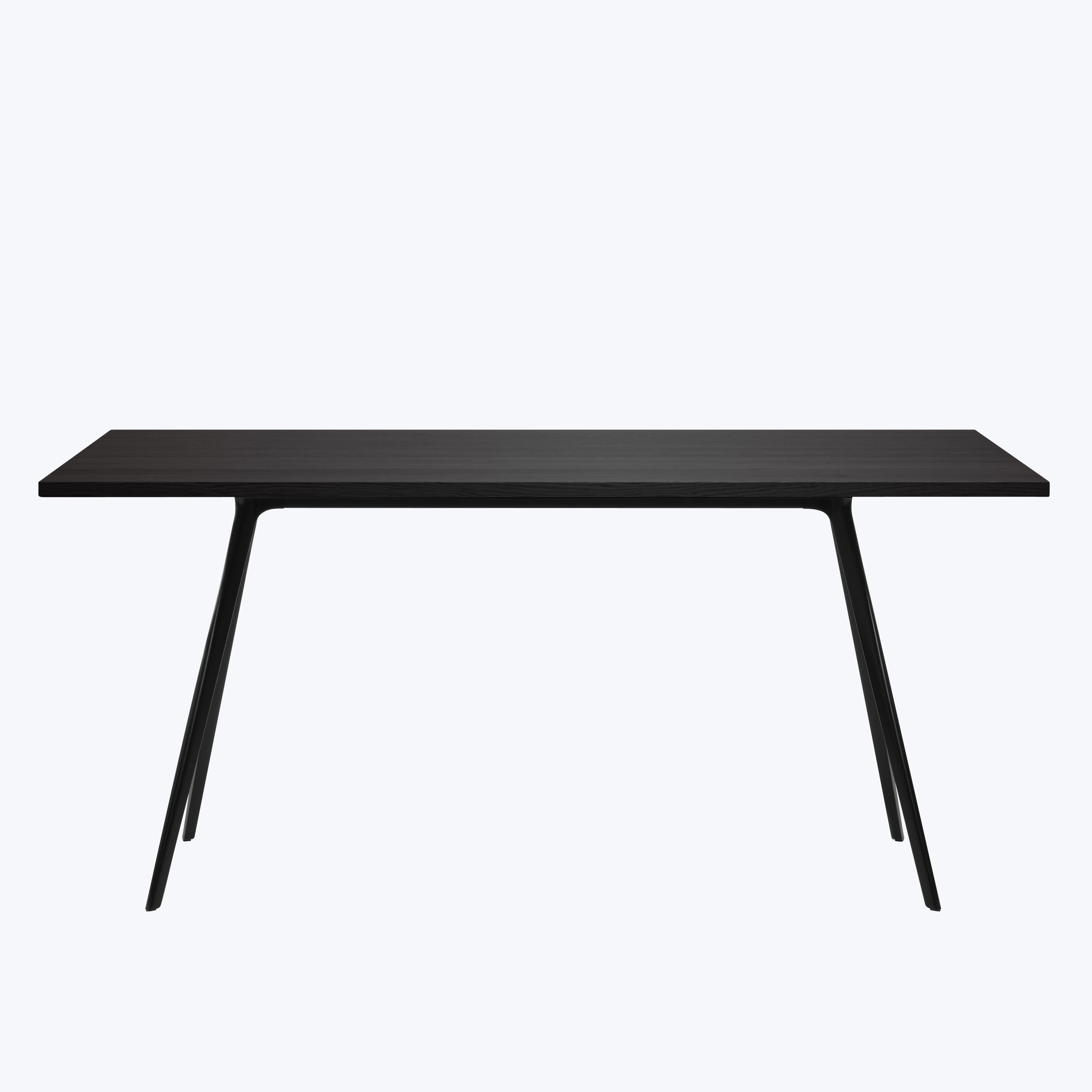 Baguette Dining Table Dark Oak | Black