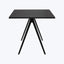 Baguette Dining Table Dark Oak | Black