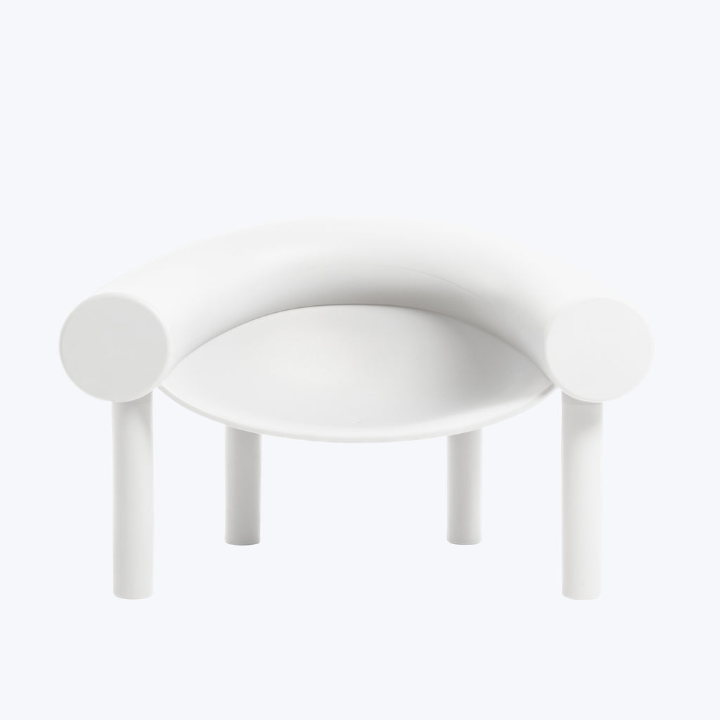 Sam Son Low Chair White