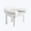 Sam Son Low Chair White