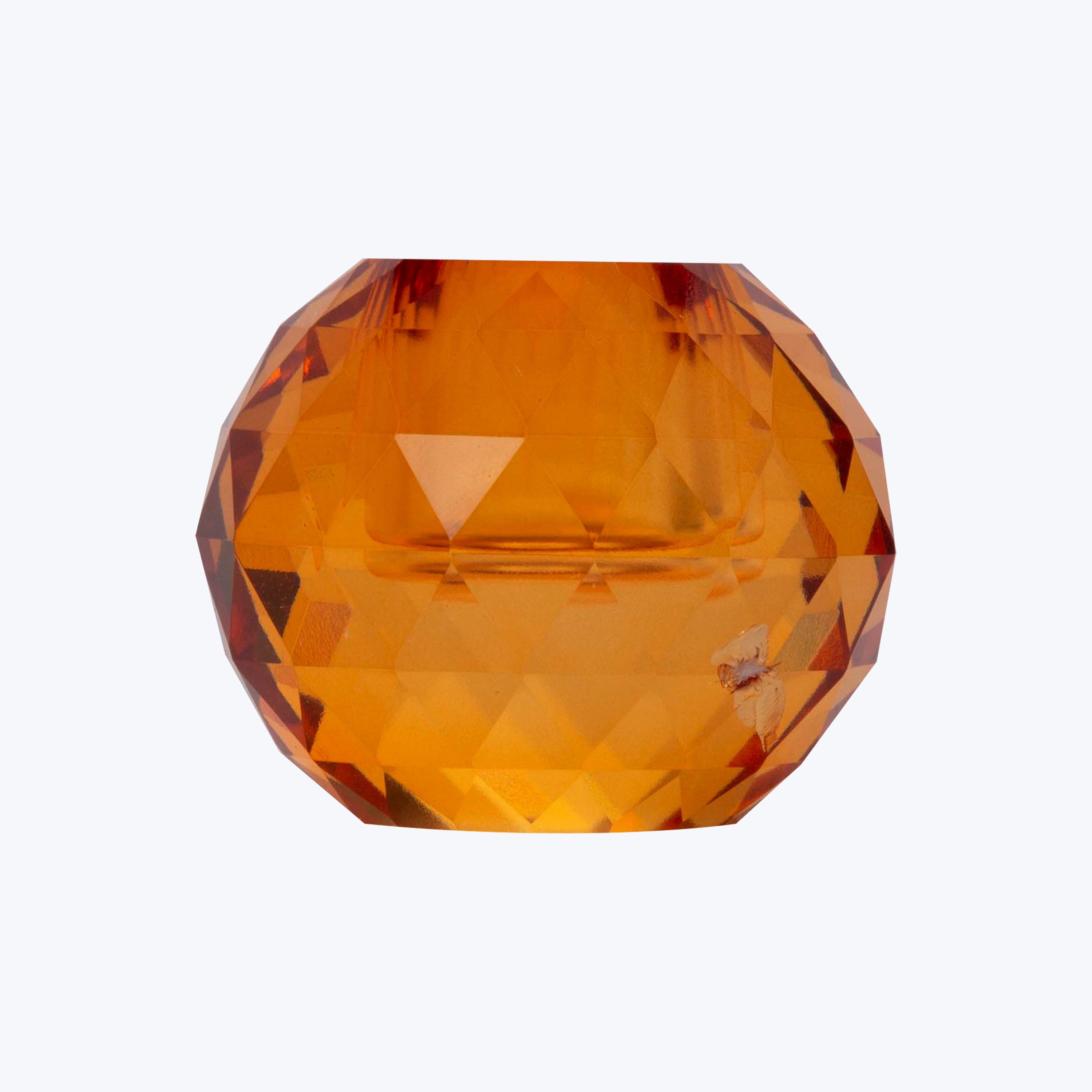 Disco Crystal Candle Holder Amber