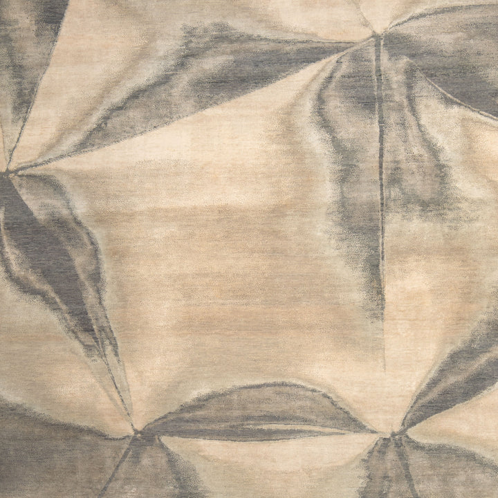Grey Contemporary Silk Wool Blend Rug - 8'1" x 10'3"