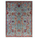 Green Traditional Wool Rug - 8'10" x 12'2"