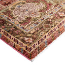 Pink Traditional Wool Rug - 8'2" x 9'11"