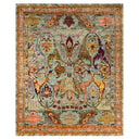 Green Traditional Wool Rug - 8'1" x 9'10"