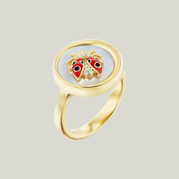 4 Elements Ladybug Ring