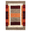 Brown Traditional Gabbeh Wool Rug 4'1" x 6'