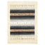 Ivory & Black Traditional Gabbeh Wool Rug - 4'8" x 6'9"