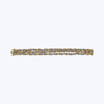 Italian 1970s 18KYG 18KWG Rope Bracelet