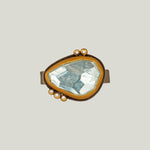 Rosecut Aquamarine Ring