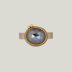 Rosecut Oval Hematite Ring