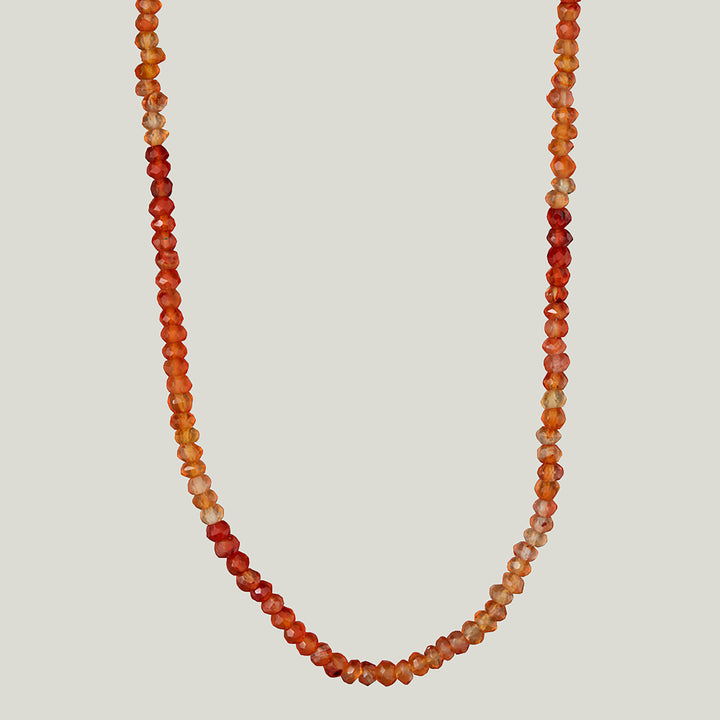 Ombre Carnelian Beaded Necklace