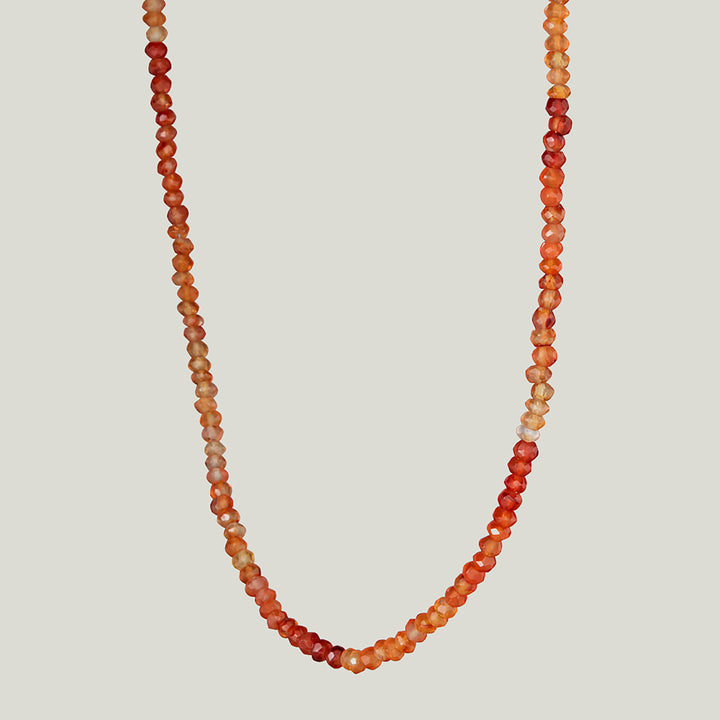 Ombre Carnelian Beaded Necklace