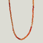 Ombre Carnelian Beaded Necklace