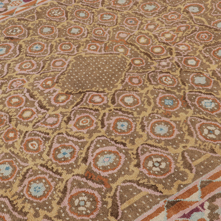 Pink Contemporary Wool Rug - 8'5" x 10'7"