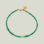 Beaded Emerald Crystals Bracelet