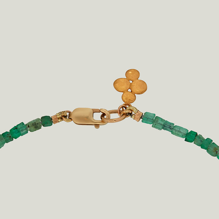 Beaded Emerald Crystals Bracelet