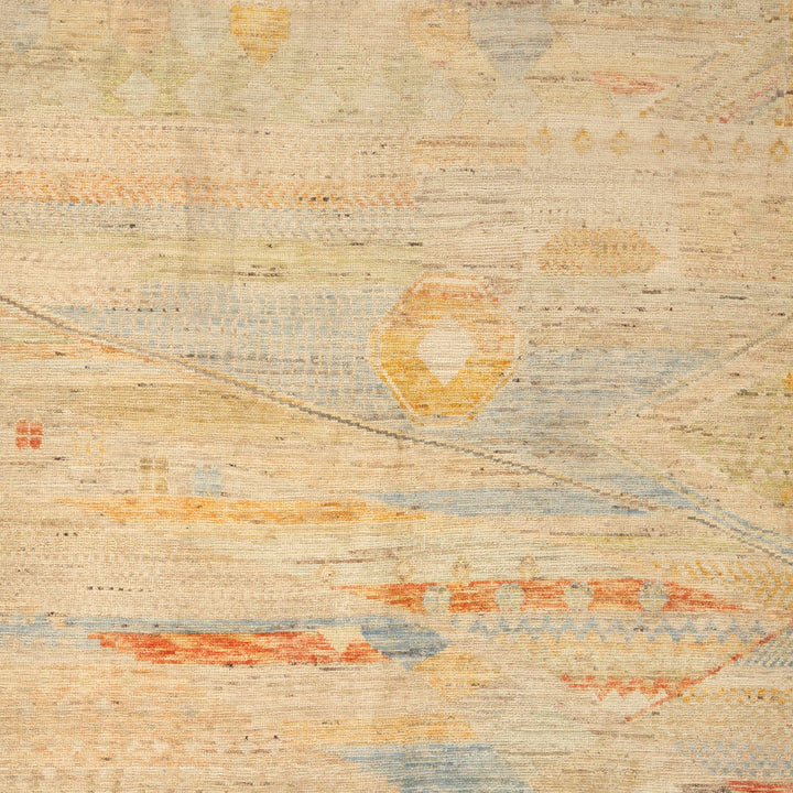 Modern Zameen Kahistani Wool Rug - 5'1" x 6'9"