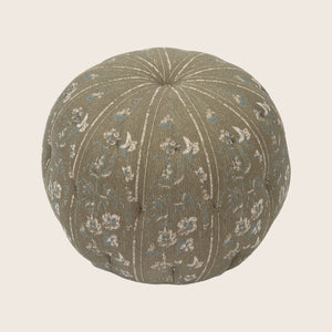 Floral Tufted Pouf - hover