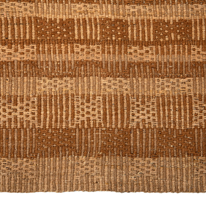 Brown Flatweave Wool Rug - 7'11" x 10'10"