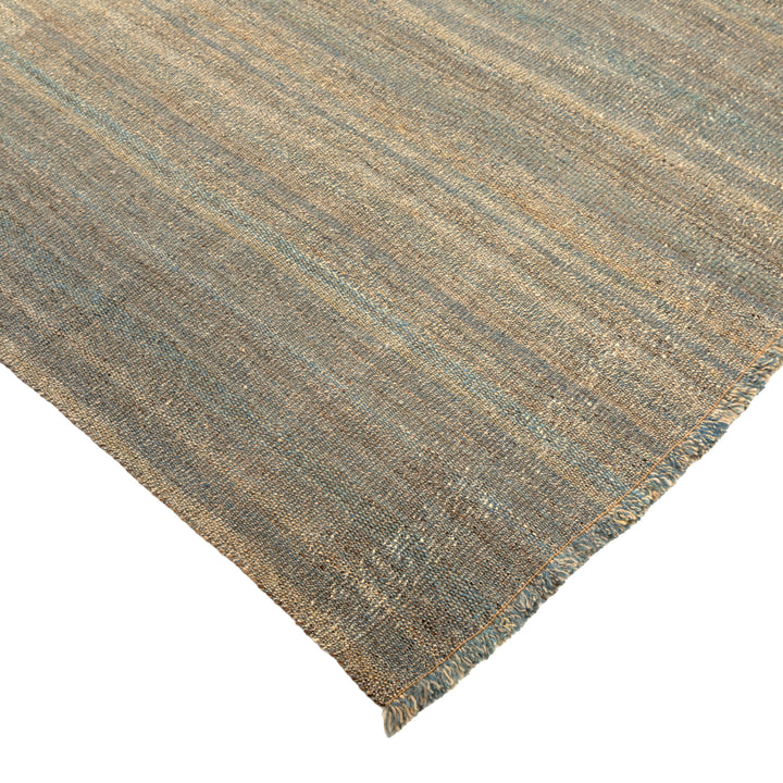 Blue Flatweave Wool Rug - 8'10' x 12'2"