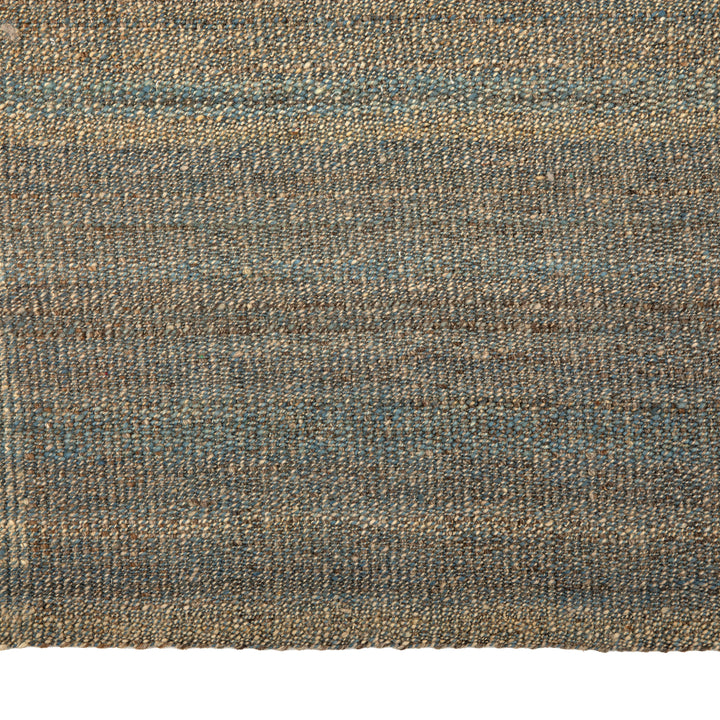 Blue Flatweave Wool Rug - 8'10' x 12'2"