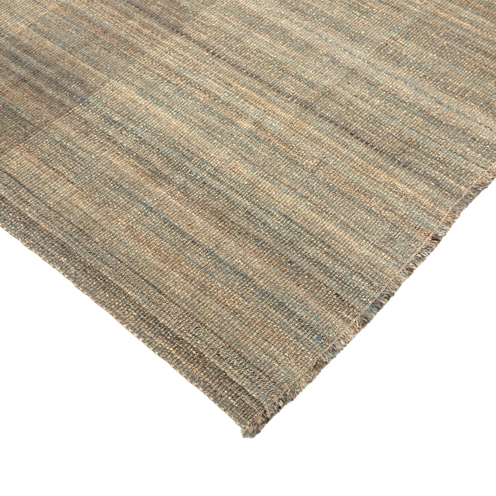 Blue Flatweave Wool Rug - 9'2" x 12'6"