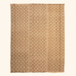 Brown Flatweave Wool Rug - 7'4" x 9'9"
