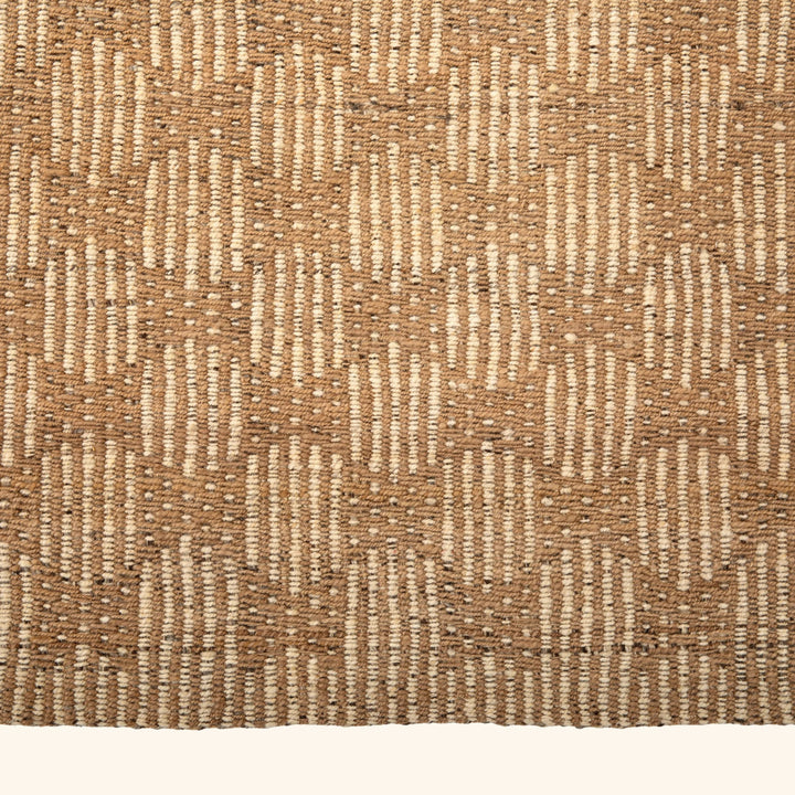 Brown Flatweave Wool Rug - 7'4" x 9'9"