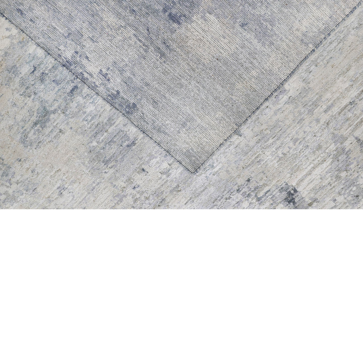 Grey Contemporary Wool Rug - 9' x 12'