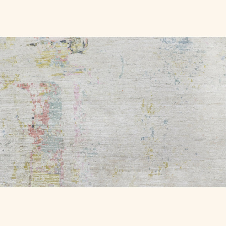 Contemporary Silk Wool Blend Rug