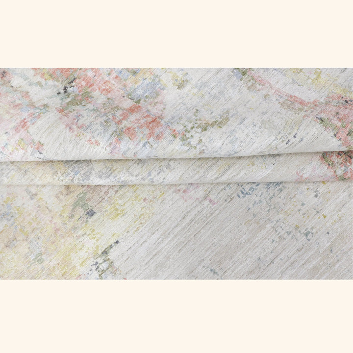 Contemporary Silk Wool Blend Rug