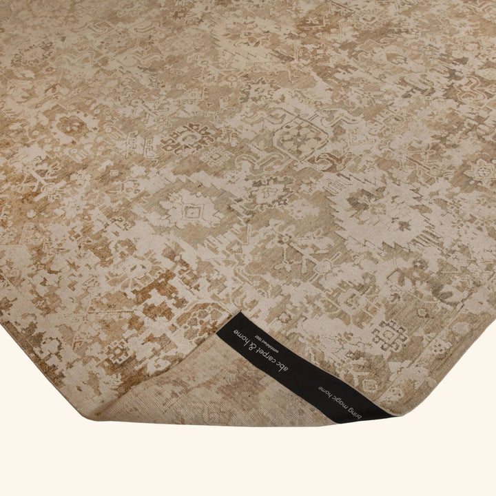 Grey Contemporary Silk Wool Blend Rug 9x12