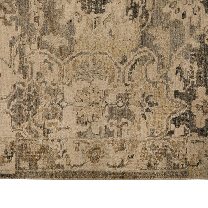 Grey Contemporary Silk Wool Blend Rug 8x10