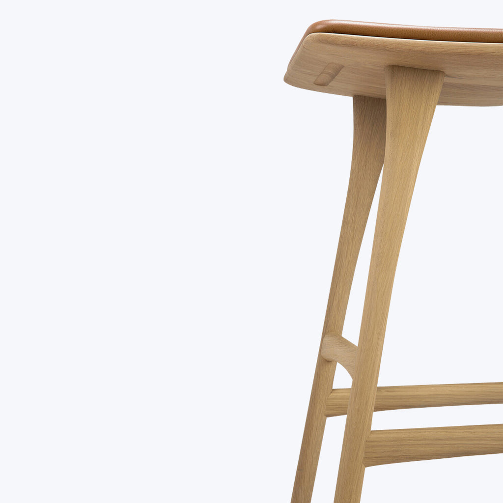 Osso Upholstered Counter Stool Oak