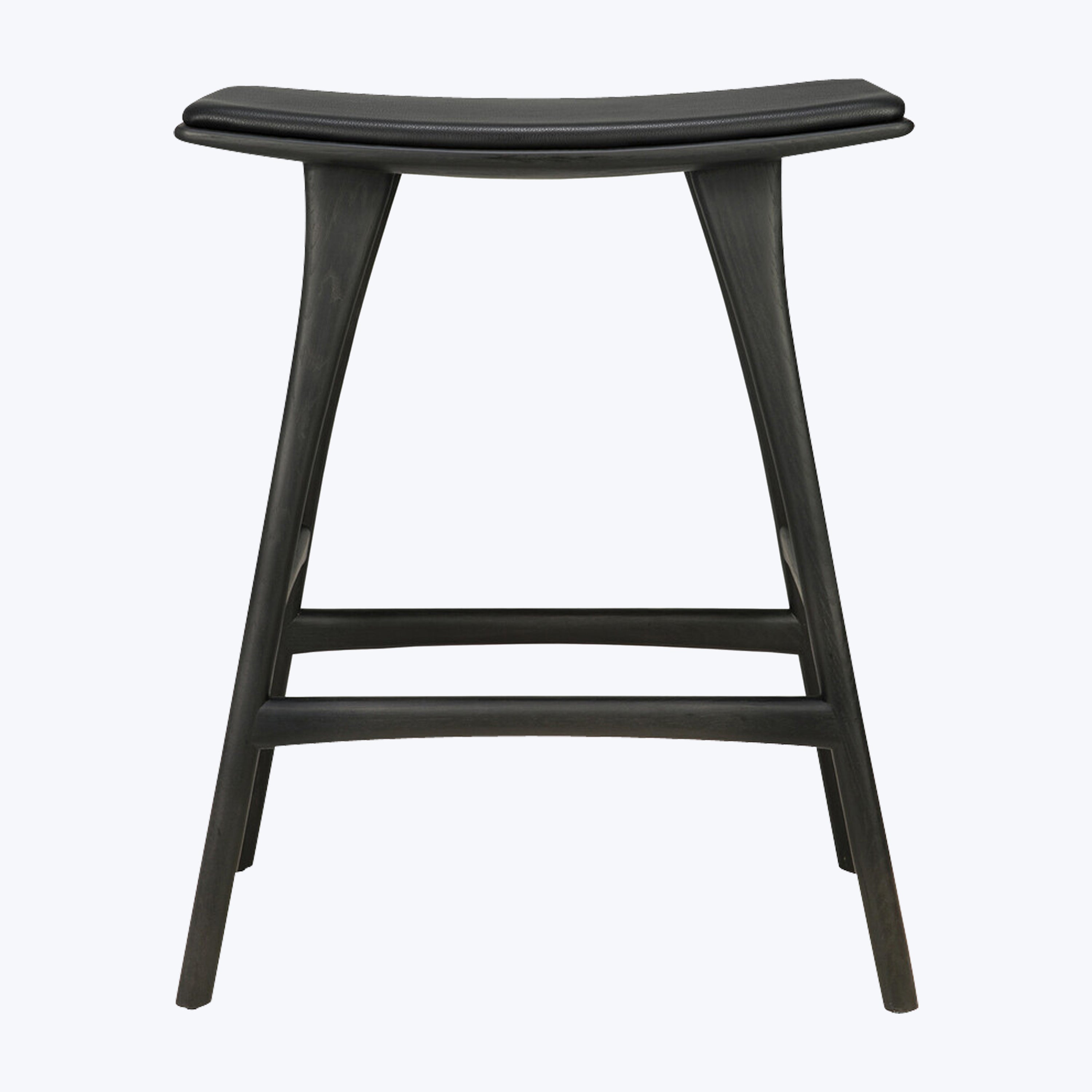 Osso Upholstered Counter Stool Oak Black