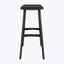 Osso Upholstered Counter Stool Oak Black