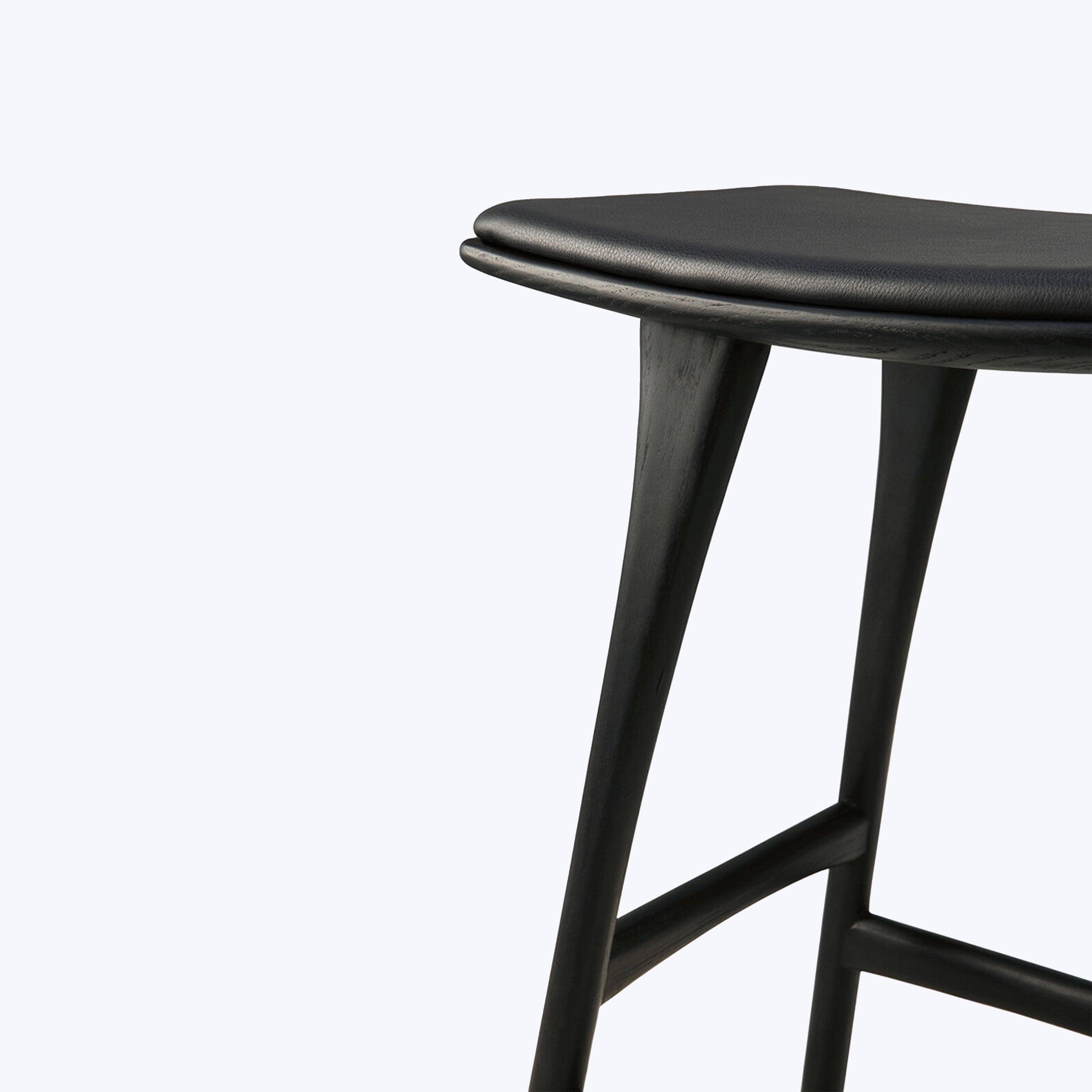 Osso Upholstered Counter Stool Oak Black