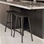 Osso Upholstered Counter Stool Oak Black