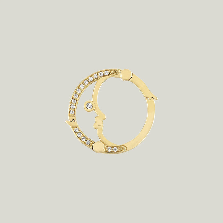 Moon Double Sided Motif Lock Enhancer and Pink In Sync Bracelet