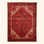 Traditional Perisan Heriz Wool Rug - 10' x 13'7"