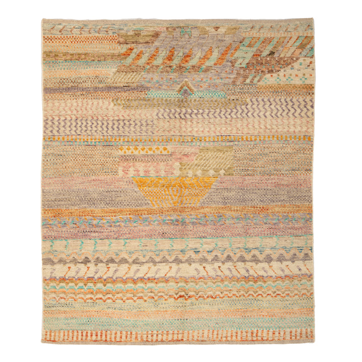 Zameen Modern Wool Rug - 5'1" x 6'6"